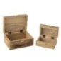 Cajas de madera rosa de 20 x 15 x 10 cm Cajas de madera rosa de 20 x 15 x 10 cm