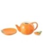 Tetera de dolomita naranja, 21 x 15,5 x 15,5 cm Tetera de dolomita naranja, 21 x 15,5 x 15,5 cm