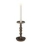 Bougeoir en fer marron 11,7x11,7x23 cm Bougeoir en fer marron 11,7x11,7x23 cm