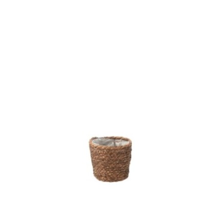 Vaso da fiori Ubeda in juta naturale 12x12x12 cm