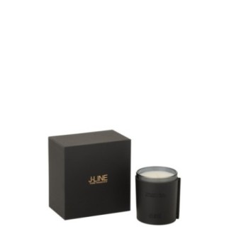Candela in cera nera 14x9x14,5 cm