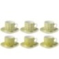 Chávenas de café em cerâmica verde 5,1 x 3 x 5,5 cm Chávenas de café em cerâmica verde 5,1 x 3 x 5,5 cm