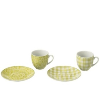 Tasses à café en céramique verte 5,1x3x5,5 cm