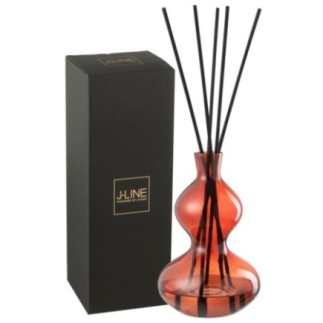 Aceite perfumado en frasco de cristal rojo, 31 x 20 x 20 cm