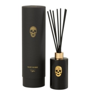 Óleo perfumado em frasco de vidro preto 8 x 8,5 x 28 cm