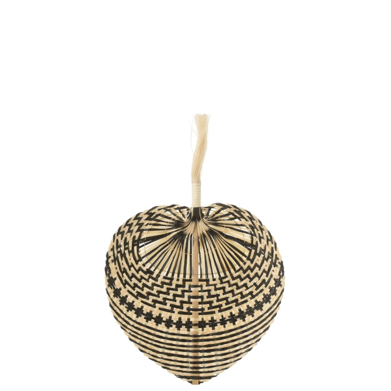 Leque de bambu preto 30x30x45 cm