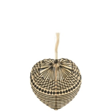 Leque de bambu preto 30x30x45 cm