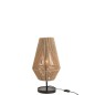 Lampada da tavolo in metallo naturale 28x28x51 cm