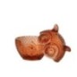 Frasco de vidro castanho 12,5 x 11 x 14,2 cm Frasco de vidro castanho 12,5 x 11 x 14,2 cm