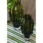 Vaso in vetro verde 13x13x24 cm