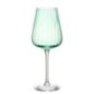 Copo de vinho de vidro verde, 10x25 cm Copo de vinho de vidro verde, 10x25 cm