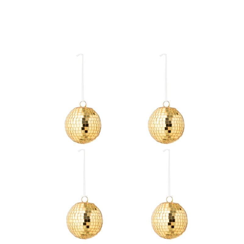 Bolas de Navidad de cristal amarillo, 7 x 7 cm Bolas de Navidad de cristal amarillo, 7 x 7 cm