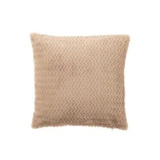 Coussin en polyester taupe 45x15x45 cm