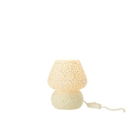 Lampada da tavolo in vetro bianco e verde chiaro, 14x14x17 cm