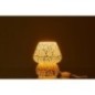Lampe de table en verre blanc et vert clair 14x14x17 cm Lampe de table en verre blanc et vert clair 14x14x17 cm