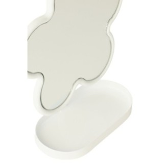 Specchio da tavolo in lamiera di ferro 23,8x10x27,5 cm