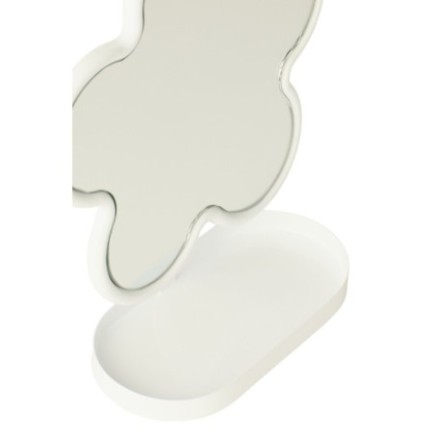 Espejo de mesa de hojalata, 23,8 x 10 x 27,5 cm