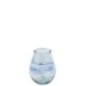 Vaso de vidro azul 29x29x35,5 cm Vaso de vidro azul 29x29x35,5 cm