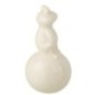 Rana de porcelana blanca, 18 x 34 x 18 cm Rana de porcelana blanca, 18 x 34 x 18 cm