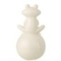 Rana de porcelana blanca, 18 x 34 x 18 cm Rana de porcelana blanca, 18 x 34 x 18 cm