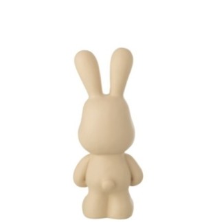 Conejo de poliresina beige, 20,5 x 17,5 x 49 cm