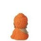 Monge zen em poliresina laranja, 20 x 16,5 x 19,5 cm Monge zen em poliresina laranja, 20 x 16,5 x 19,5 cm