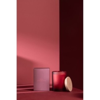 Bougie en paraffine rouge 8,5x12,5x8,5 cm