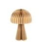 Lampada a forma di fungo in carta marrone 28x40x28 cm Lampada a forma di fungo in carta marrone 28x40x28 cm