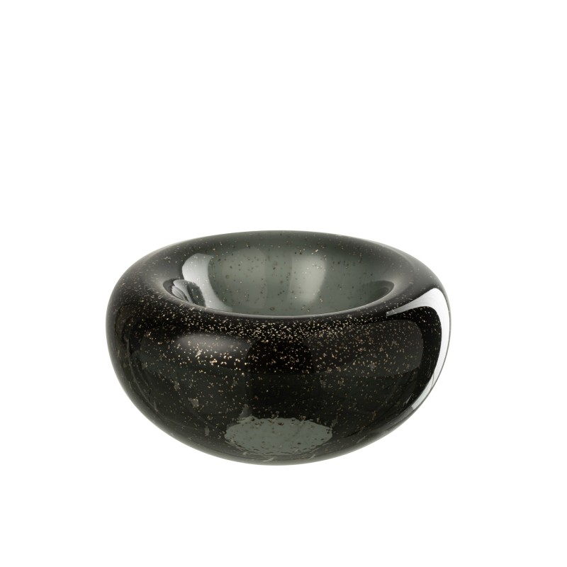 Taça decorativa de vidro preto, 26x26x13 cm Taça decorativa de vidro preto, 26x26x13 cm