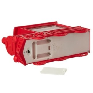 Palla di neve in plastica rossa 19x8,5x26 cm