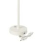 Lampe de table en métal blanc 12x12x31,5 cm Lampe de table en métal blanc 12x12x31,5 cm