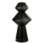 Vaso de vidro preto 17,5 x 17,5 x 35 cm