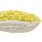 Coussin en polyester vert et blanc 50x15x50 cm Coussin en polyester vert et blanc 50x15x50 cm
