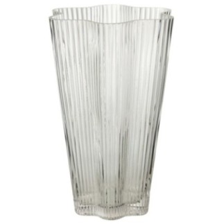 Vaso in vetro trasparente 18x16,5x26,5 cm