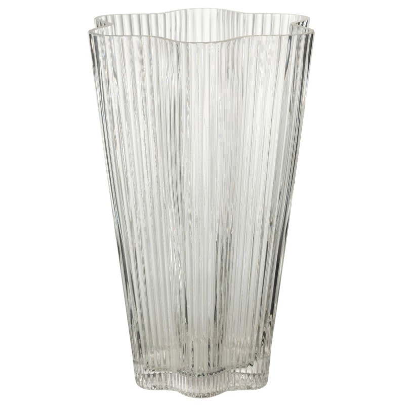 Vaso de vidro transparente 18 x 16,5 x 26,5 cm Vaso de vidro transparente 18 x 16,5 x 26,5 cm