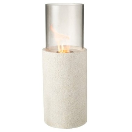 Columna de magnesio gris de 23 x 23 x 65 cm