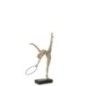 Aro de gimnasia de resina en colores beige y negro, 22 x 10,5 x 36 cm Aro de gimnasia de resina en colores beige y negro, 22 x 10,5 x 36 cm