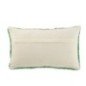 Coussin en coton vert et blanc 50x15x30 cm Coussin en coton vert et blanc 50x15x30 cm