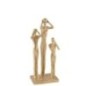Statuette in resina dorata 18,5x14,5x42 cm Statuette in resina dorata 18,5x14,5x42 cm