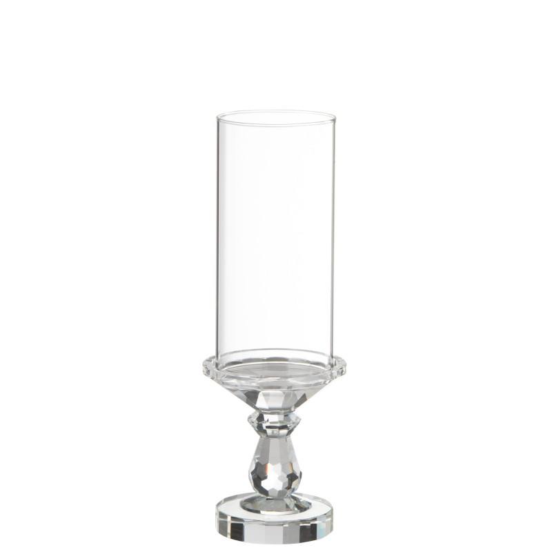 Photophore en cristal transparent 12x35x12 cm Photophore en cristal transparent 12x35x12 cm