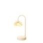 Lampe de table en fer jaune et ivoire 13,5x10,5x36,5 cm Lampe de table en fer jaune et ivoire 13,5x10,5x36,5 cm