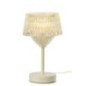 Lampe de table en métal blanc 14x25x14 cm Lampe de table en métal blanc 14x25x14 cm