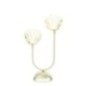 Lampe de table en fer vert et blanc 20x10,5x32 cm