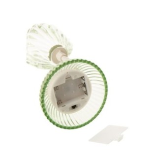 Lampe de table en fer vert et blanc 20x10,5x32 cm