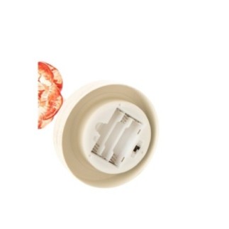 Lampe en fer orange et ivoire 36,5x13,5x10,5 cm