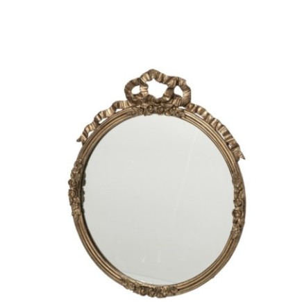 Specchio da parete in stagno e ottone 30x35x3 cm