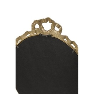 Espejo de pared de estaño y latón, 30 x 35 x 3 cm