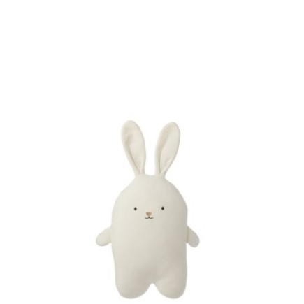 Lapin en polyester blanc 30x17x67 cm