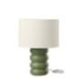 Lampe de table en lin vert 31x22x22 cm Lampe de table en lin vert 31x22x22 cm