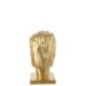 Busto em pó de cal dourado, 14,5 x 18 x 25,5 cm Busto em pó de cal dourado, 14,5 x 18 x 25,5 cm